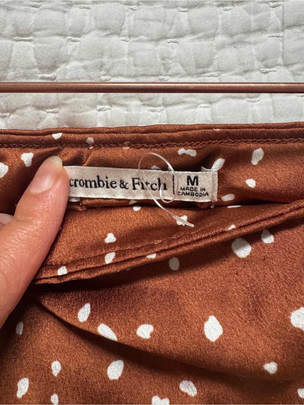 Abercrombie & Fitch Brown Polka Dot Maxi Skirt - Picture 2 of 5